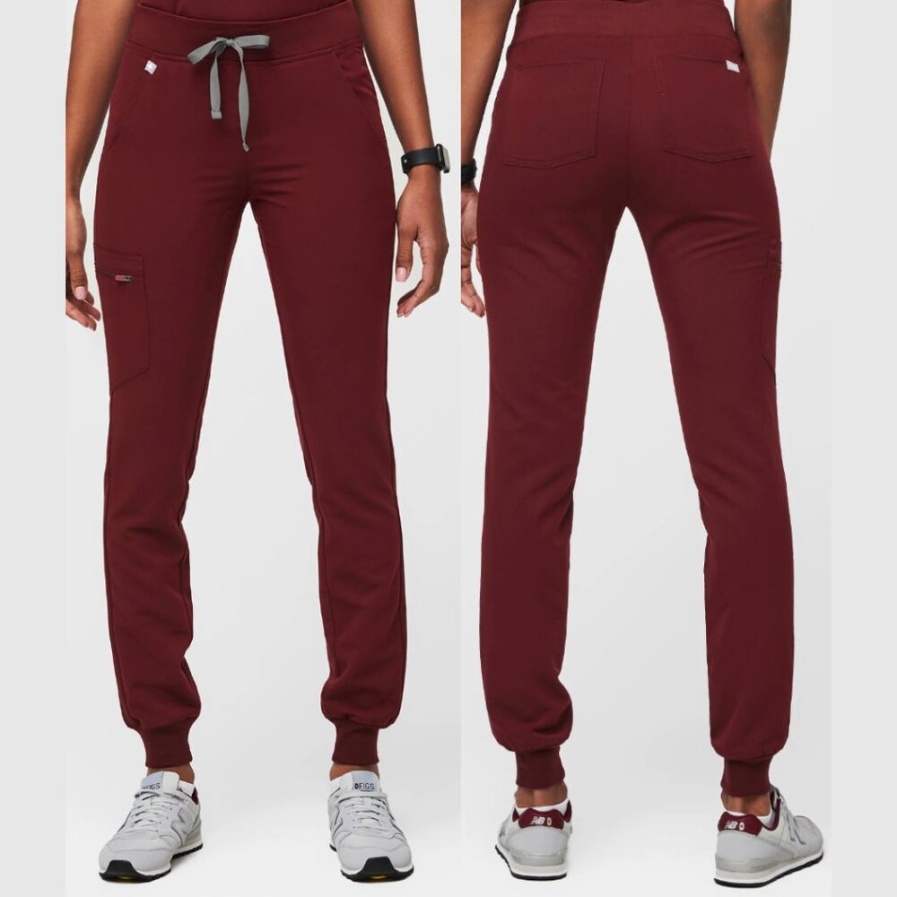 Figs - Scrub Pants BURGUNDY